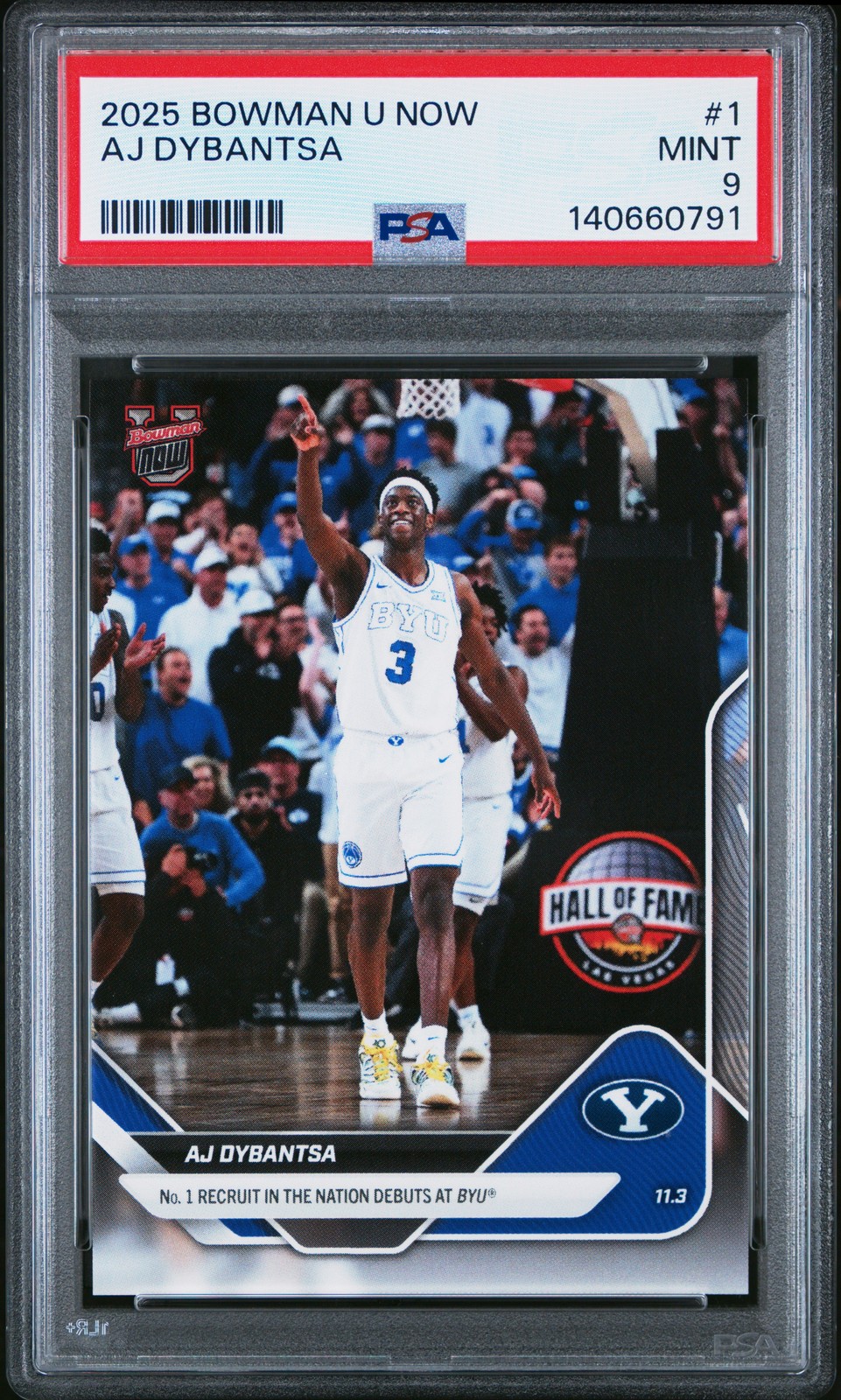 2025-26 Bowman U Now Aj Dybantsa PSA 9 #1 2025-26 Bowman U Now Aj Dybantsa PSA 9 #1