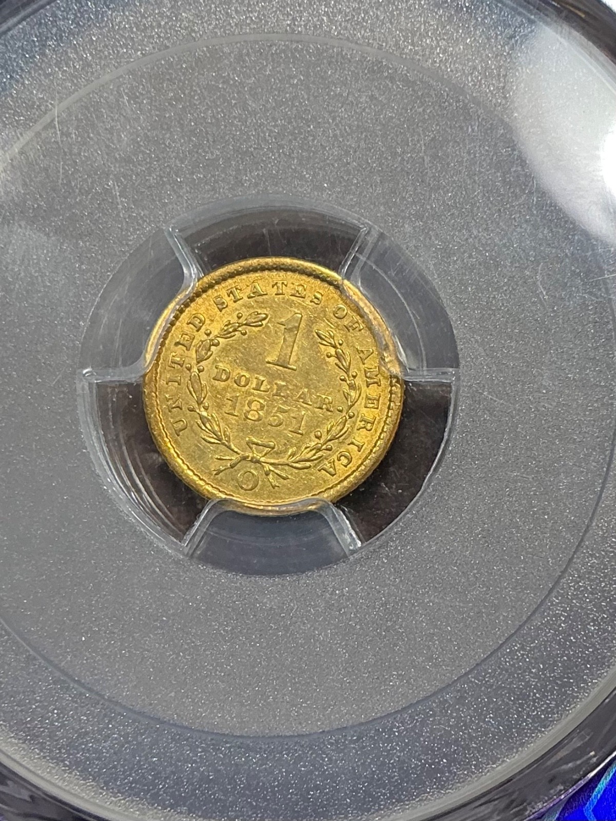 PCGS AU55 1851 O LIBERTY HEAD GOLD DOLLAR SCARCE DATE TYPE 1 PCGS AU55 1851 O LIBERTY HEAD GOLD DOLLAR SCARCE DATE TYPE 1