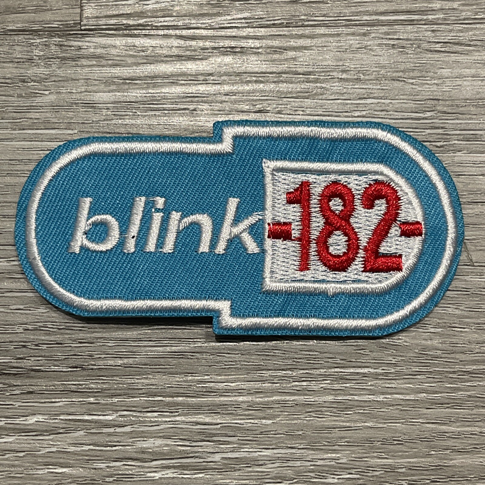 Blink 182 Embroidered Iron On Patch 1.5x3.5 Inch