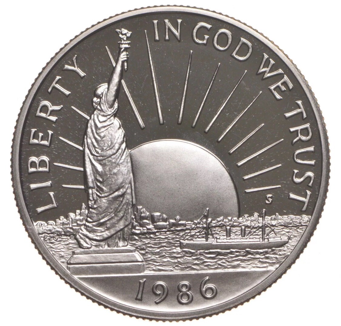 1986 S Proof Statue of Liberty Commemorative Half Dollar 1986 S Proof Statue of Liberty Commemorative Half Dollar