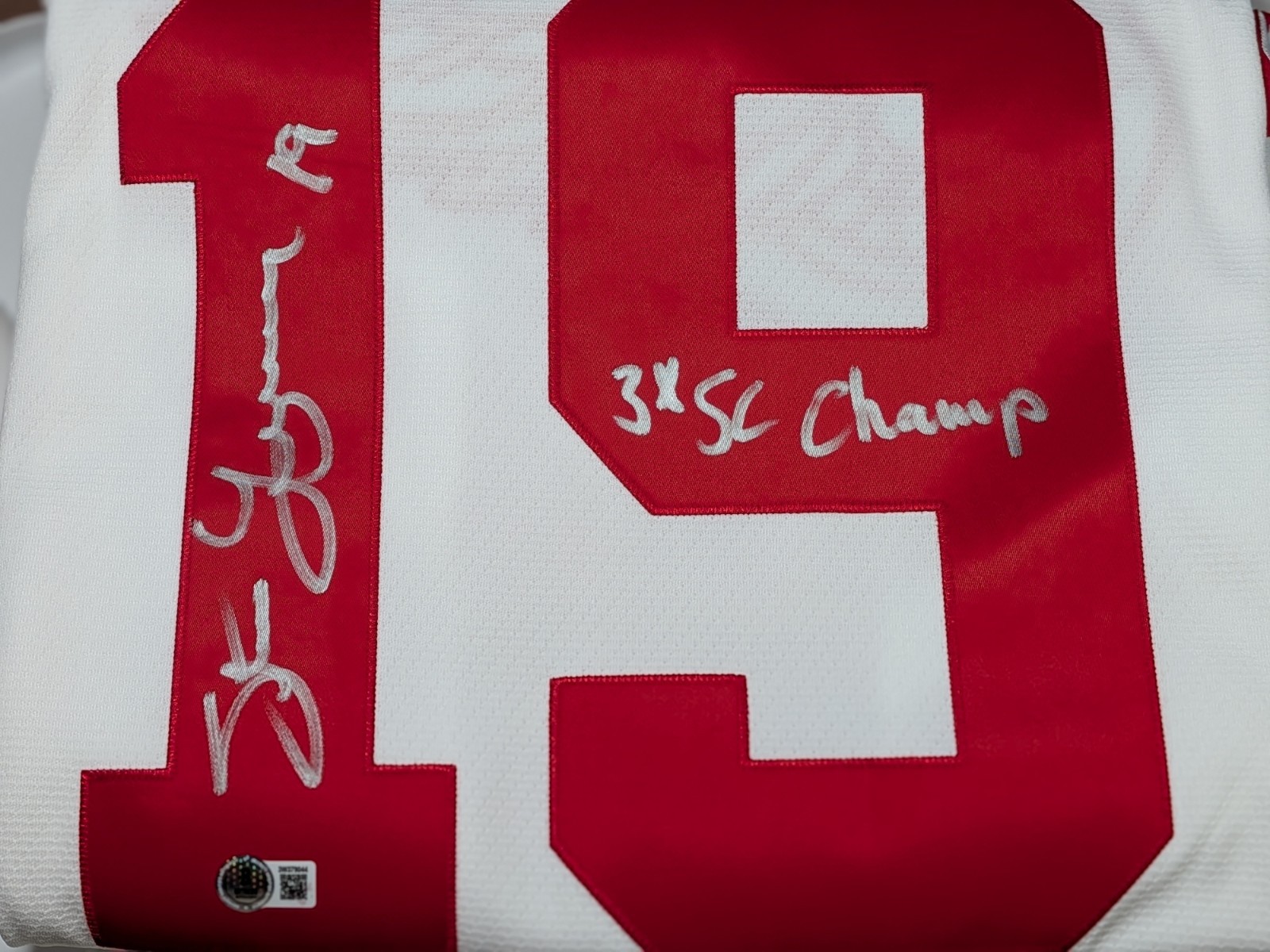 RARE Steve Yzerman Autographed Detroit Red Wings Jersey - “3X SC CHAMP RARE Steve Yzerman Autographed Detroit Red Wings Jersey - “3X SC CHAMP