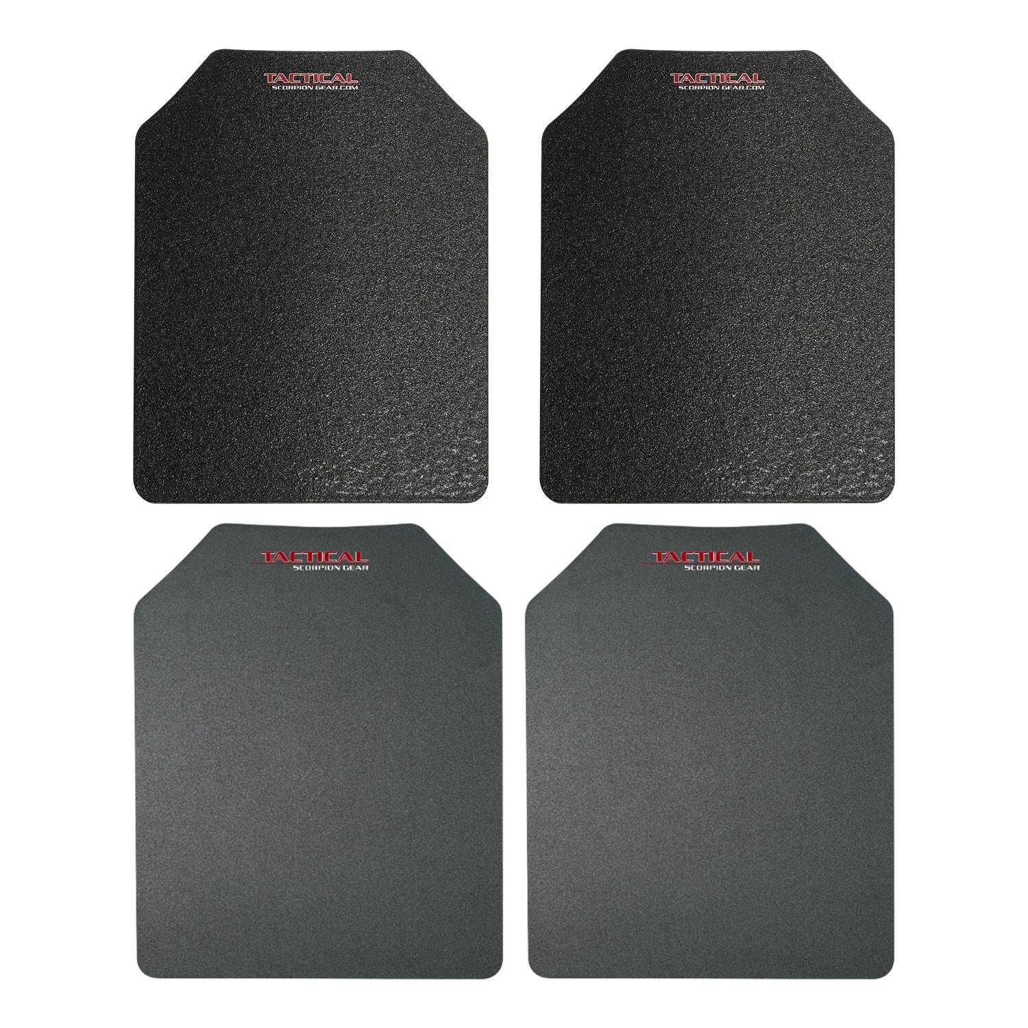 Scorpion Pair Level III AR500 Steel Body Armor Two 11 x 14 Plates + Trauma Pads