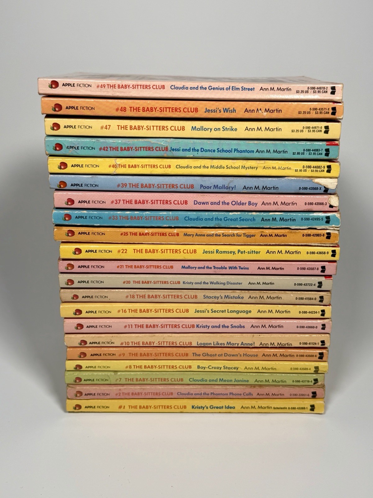 The Baby-Sitters Club 21 Book Lot #1-49 Ann M. Martin Vintage Scholastic The Baby-Sitters Club 21 Book Lot #1-49 Ann M. Martin Vintage Scholastic