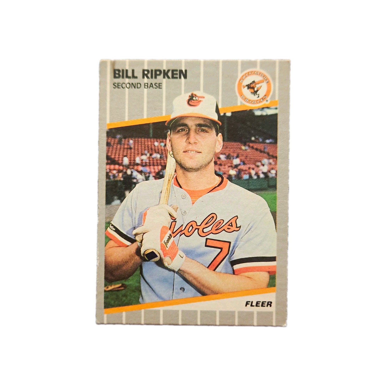 1989 Fleer Billy Ripken #616 FF Error Black Box Variation Vintage Baseball Card