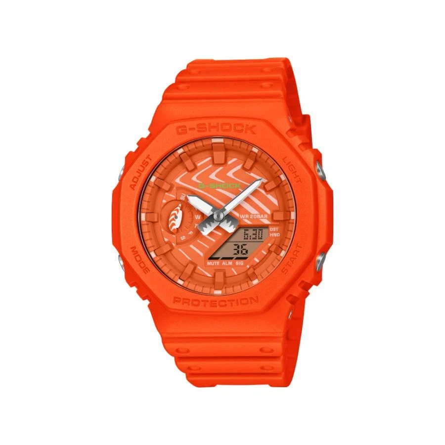 CASIO G-SHOCK GA-2100SSH-4AJR Analog Digital Quartz 48.5mm Sushi Model: Salmon CASIO G-SHOCK GA-2100SSH-4AJR Analog Digital Quartz 48.5mm Sushi Model: Salmon