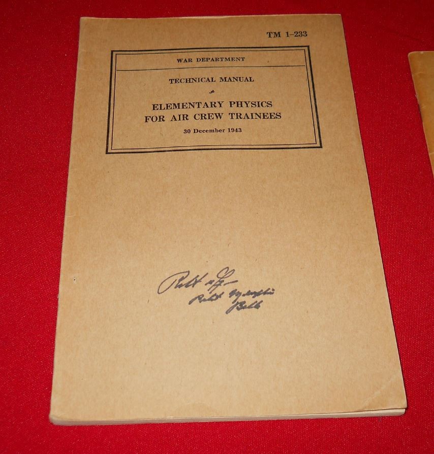 MEMPHIS BELLE PILOT MORGAN MANUAL5 SIGNED+AIRCRAFT  BOMBS + FUZES CD COPY MANUAL