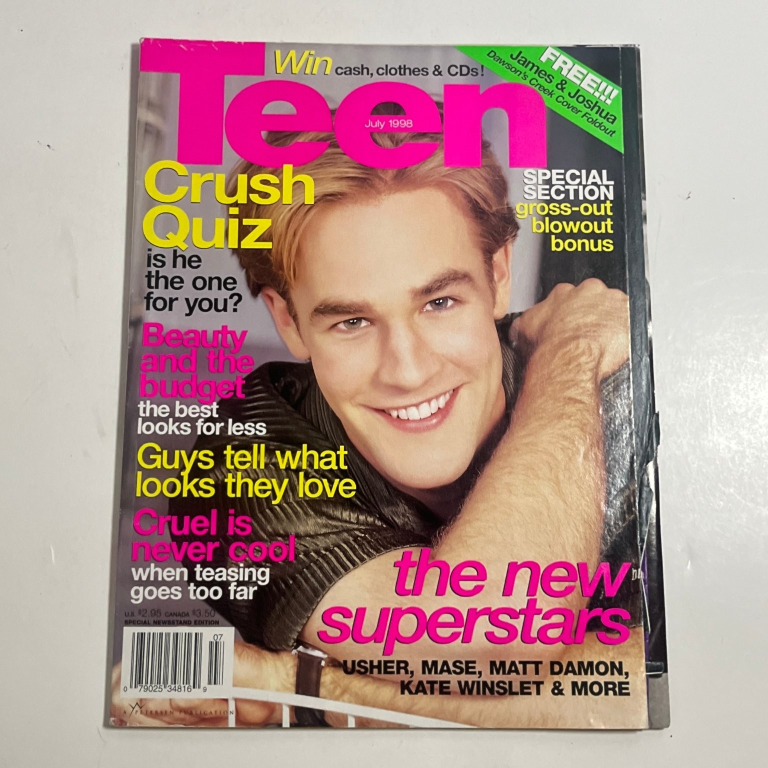 Teen Magazine July 1998 New Superstars Usher Matt Damon Kate Winslet \'N Sync