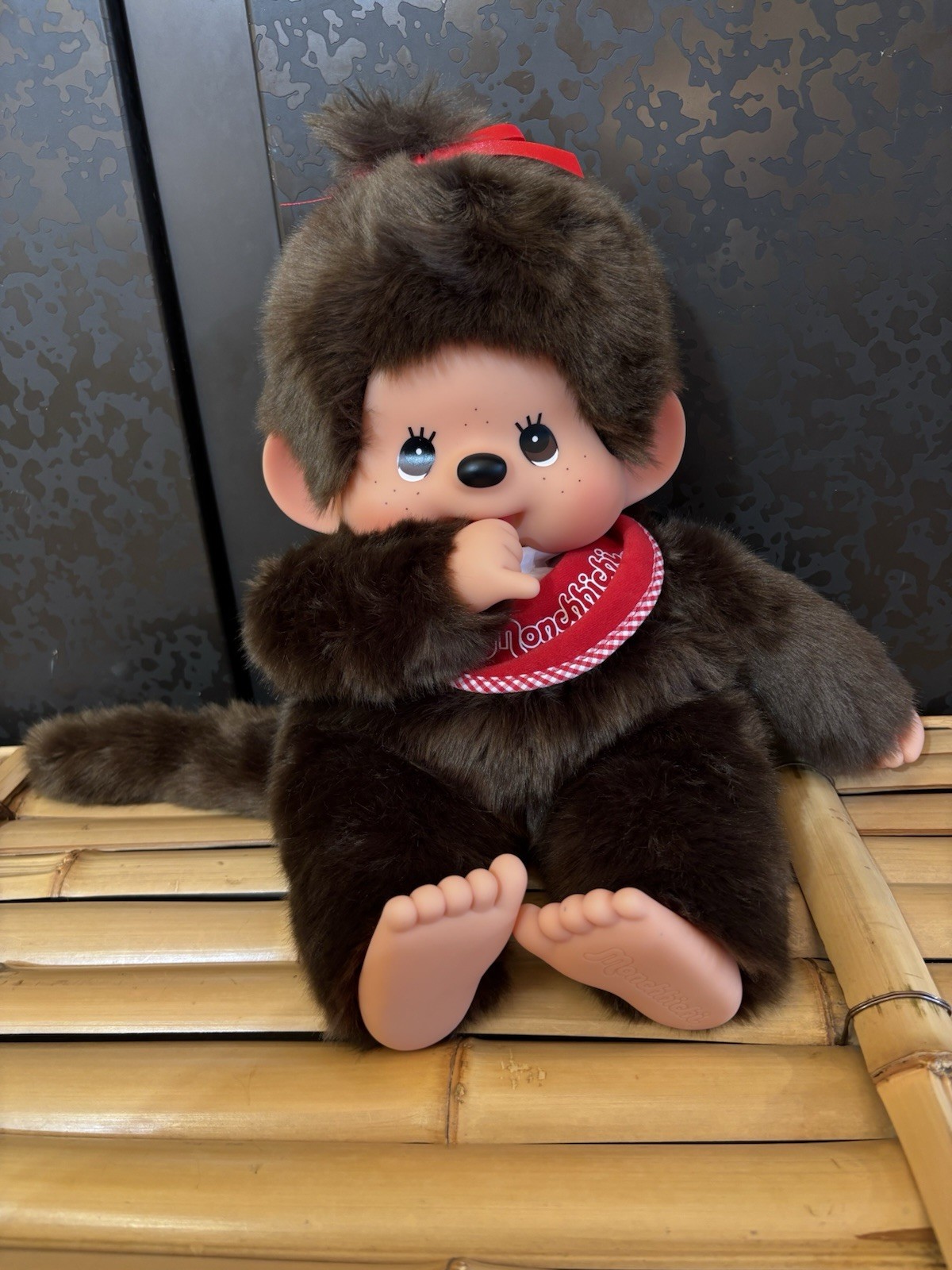 Sekiguchi Monchhichi Premium Standard L Size Brown Girl