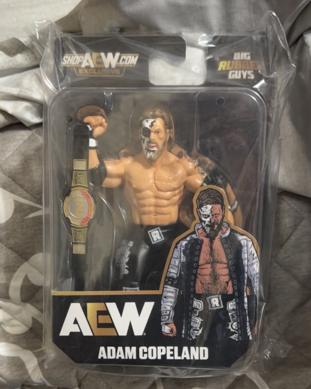 AEW Big Rubber Guys Adam Copeland Edge 1/250 Rare Chase TNT Championship AEW Big Rubber Guys Adam Copeland Edge 1/250 Rare Chase TNT Championship