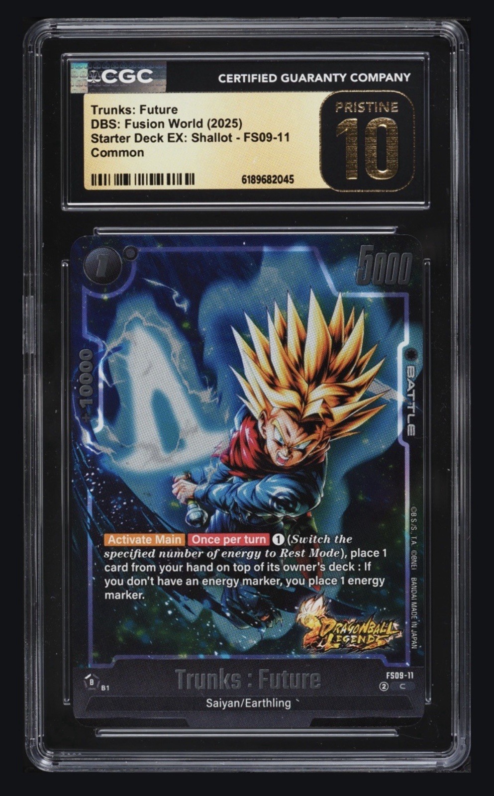 2025 DBS Fusion World Starter Deck EX Shallot Trunks FS09-11 CGC 10 Pristine 2025 DBS Fusion World Starter Deck EX Shallot Trunks FS09-11 CGC 10 Pristine