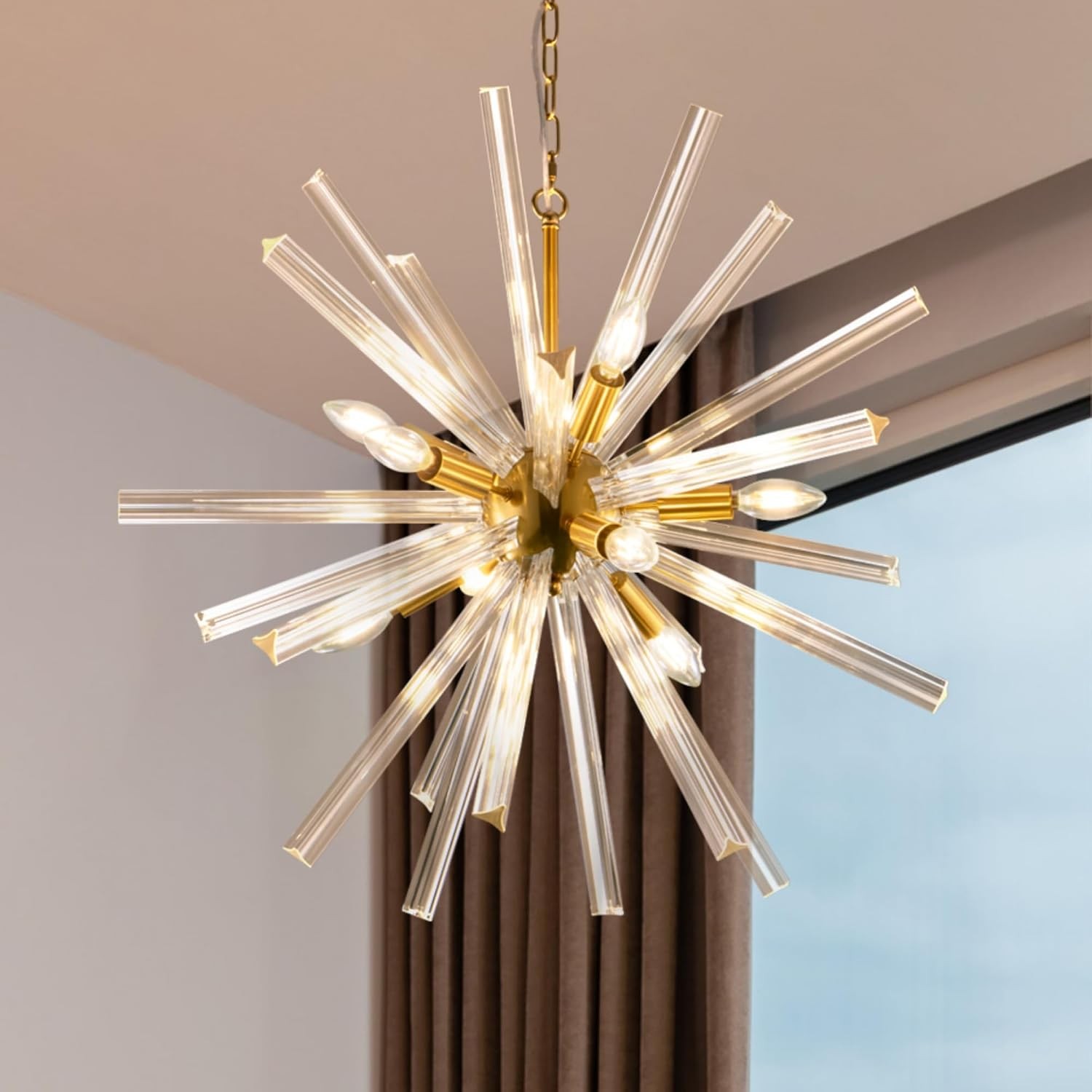 TOCHIC 9-Light Sputnik Chandelier 28.3\