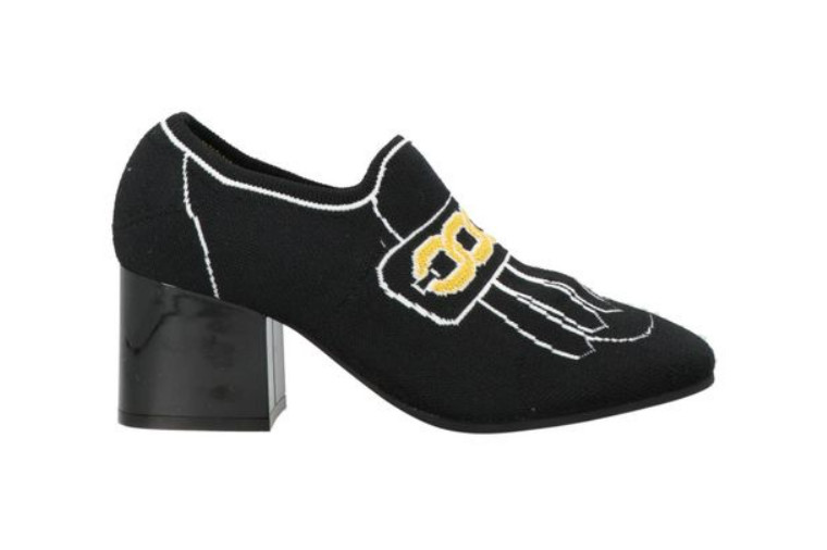 Marni Black & White Embroidered Kiltie Sock Loafers, Size 9.5 | 40 Marni Black & White Embroidered Kiltie Sock Loafers, Size 9.5 | 40