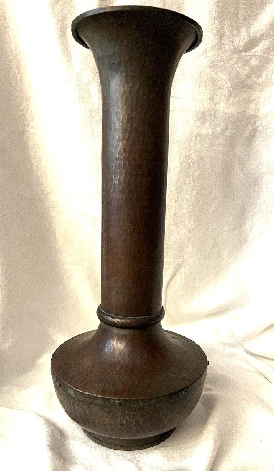 Antique Roycroft Metal Shop American Beauty copper Vase 19” Antique Roycroft Metal Shop American Beauty copper Vase 19”
