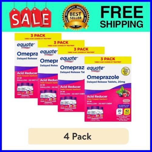 Equate Omeprazole Tablets 20mg Wildberry Mint 14 Ct 12-Pack Fast Ship USA Equate Omeprazole Tablets 20mg Wildberry Mint 14 Ct 12-Pack Fast Ship USA