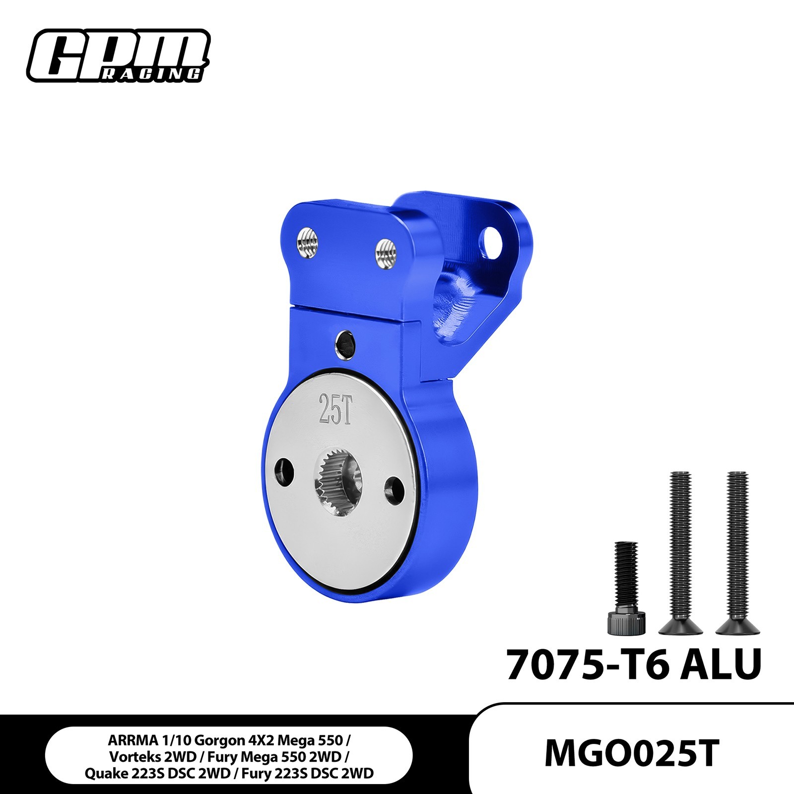 GPM Alu 7075 Servo Saver Steering 25T For ARRMA 1/10 Gorgon Vorteks QUAKE