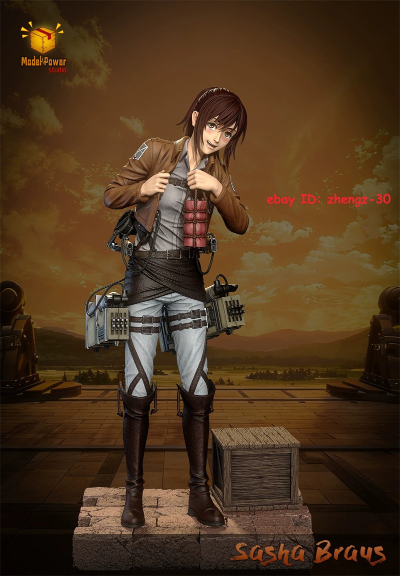 H29CM Model Power Studio Attack on Titan Sasha Braus Statue Figure Collectible