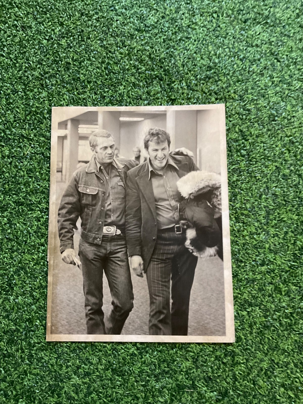 Rare Steve McQueen signed photo