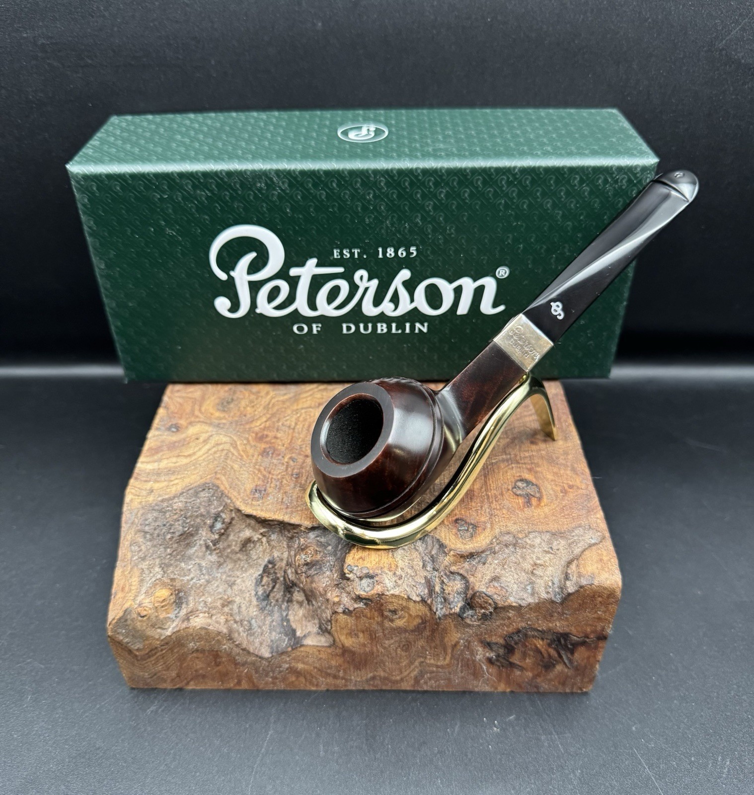Peterson 2026 Pipe of the Year – Smooth Heritage – Sterling Silver – P‑Lip #962