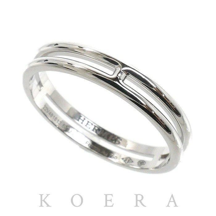 HERMES Ariane Ring K18WG White Gold H119834B 00057 US 8 Used