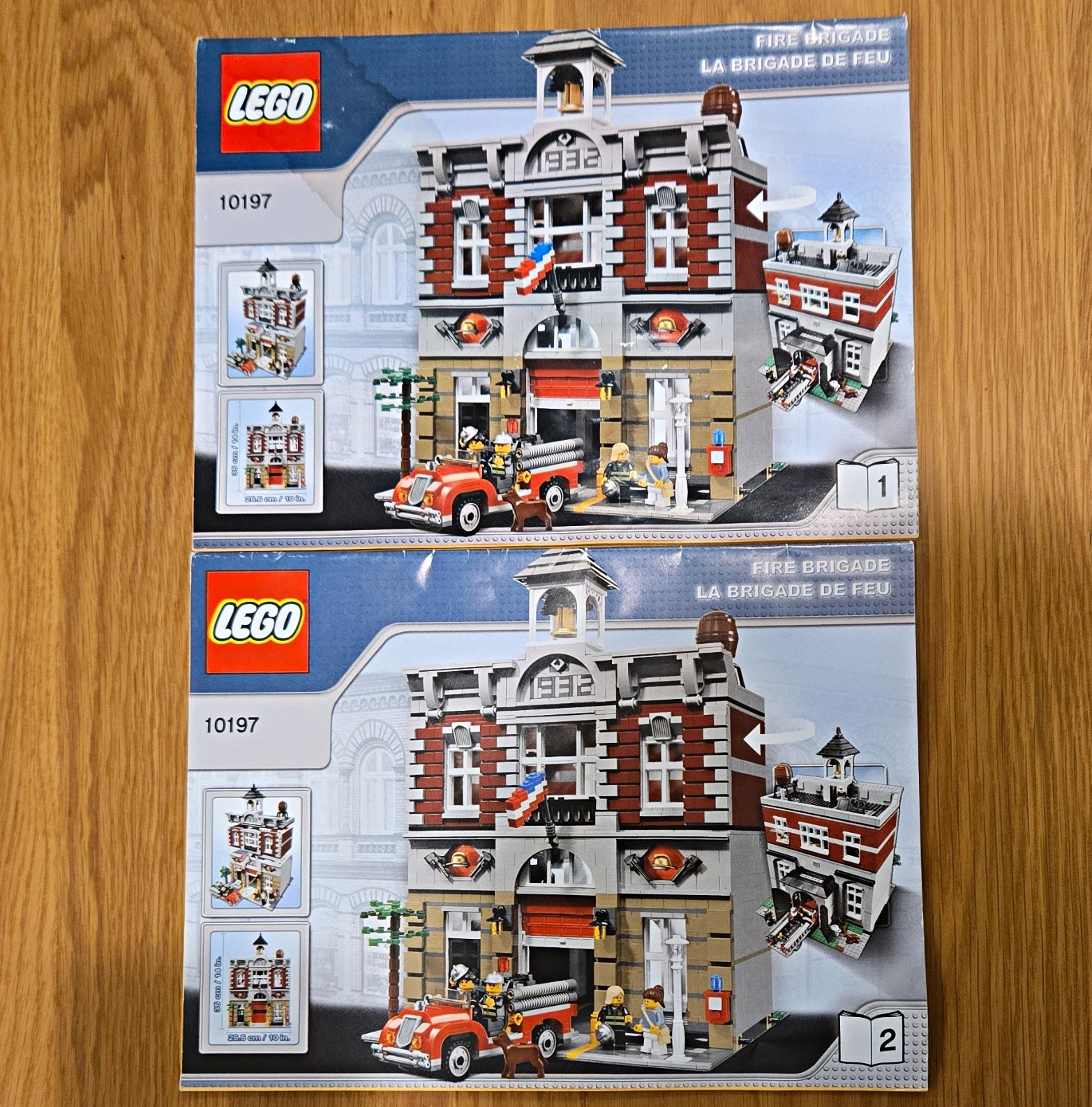 LEGO 10197 Fire Brigade Modular Buildings Incomplete Bulk Lot w/ Manuals