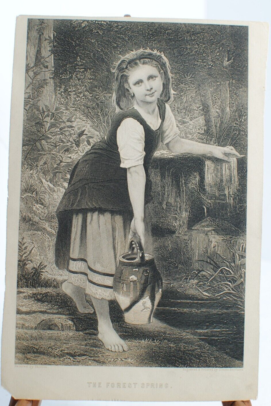 Antique Engraving Print by Illman Brothers \