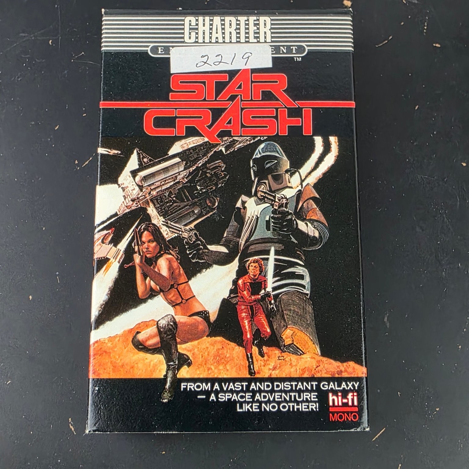 Star Crash Beta VHS Movie Charter Entertainment 1979 Sci-Fi Adventure NTSC