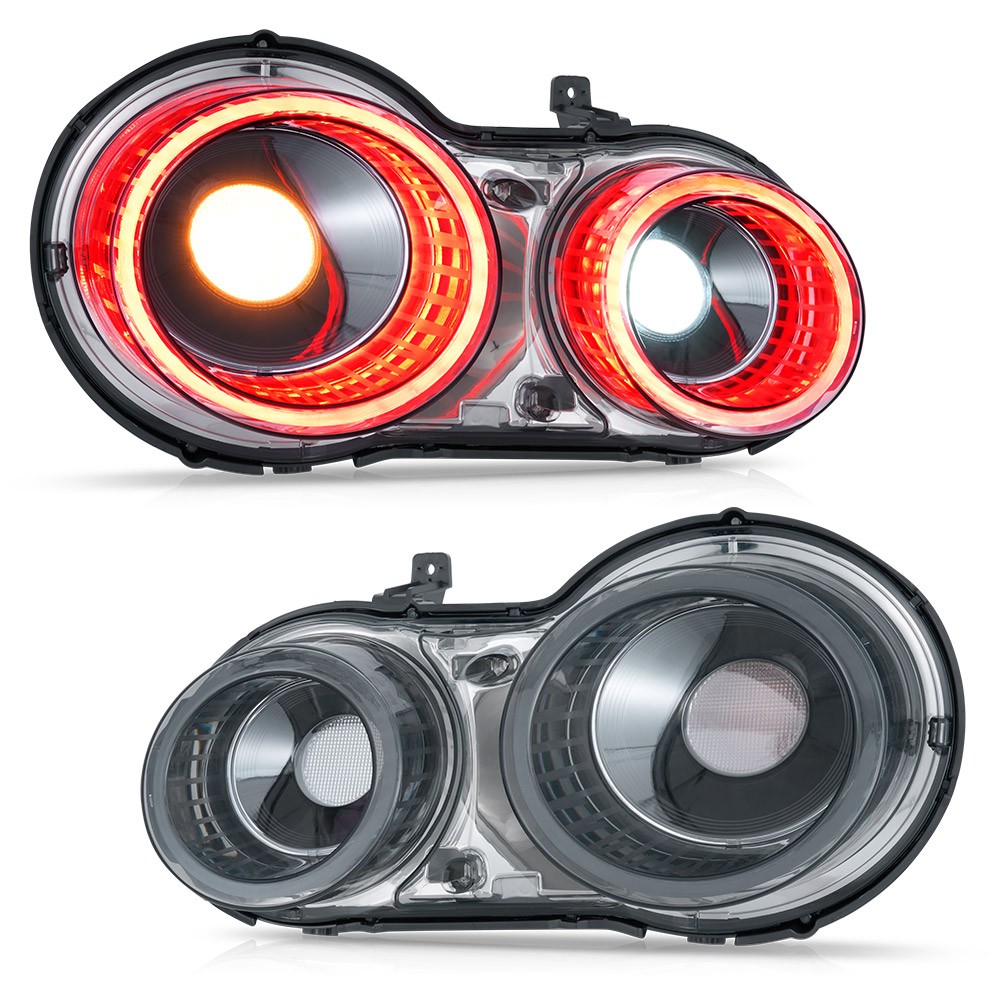 Transparent Smoke Style LED Tail Lights w/Animation For 2008-25 Nissan GT-R R35