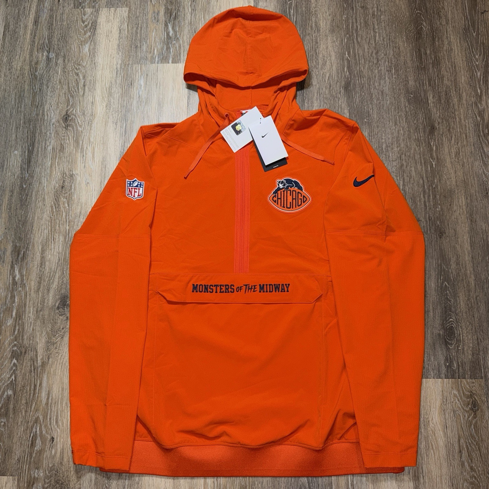 Authentic Nike Chicago Bears Rivalries Monsters of Midway Jacket Anorak Hoodie