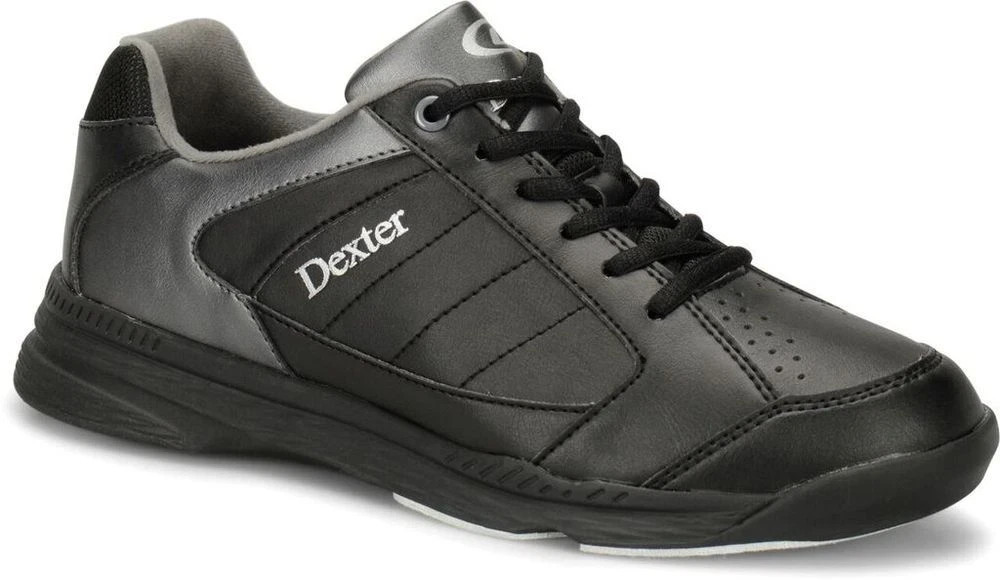 Dexter Ricky IV Black/Alloy Mens Bowling Shoes Sz 7.5