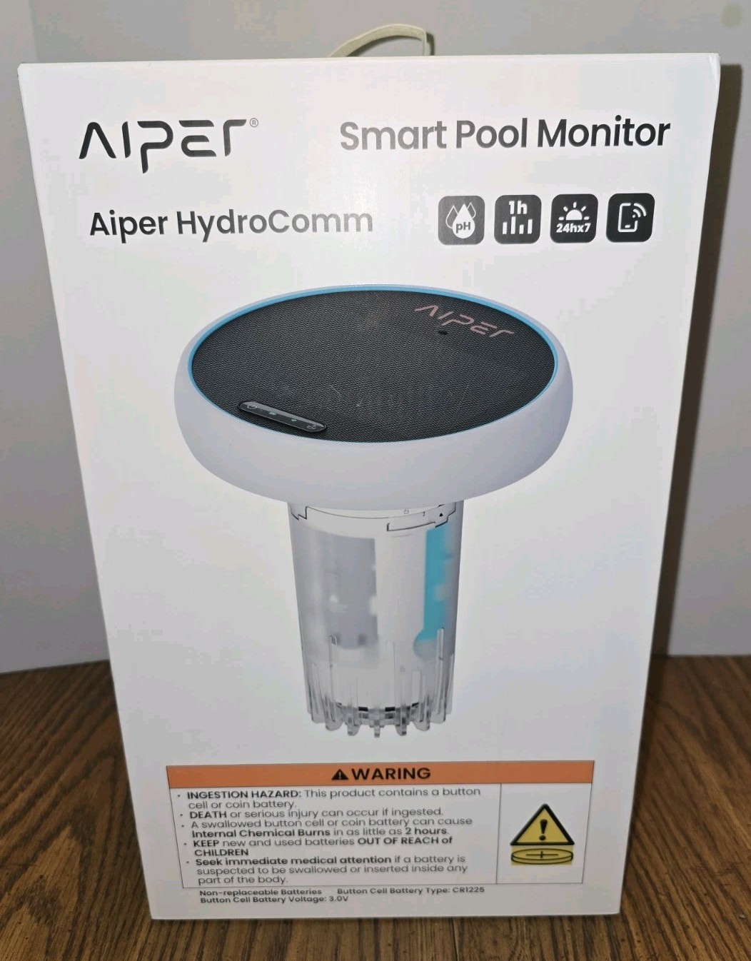 Aiper WTW2 HydroComm Smart Water Quality Meter for 24/7 Monitoring of Pool
