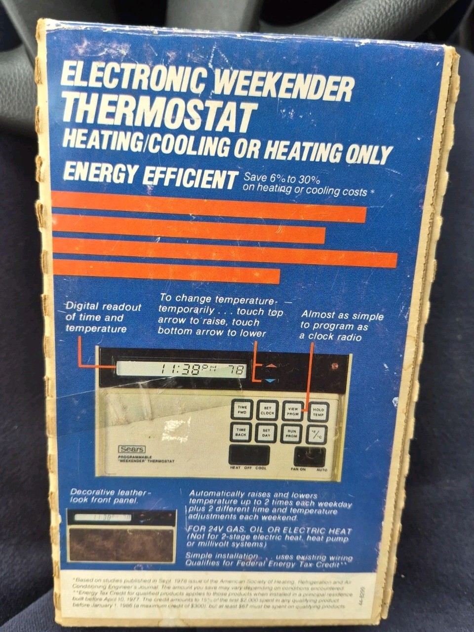 Vintage 1984 Electronic Weekender Thermostat Digitial Sears Best 429145 Vintage 1984 Electronic Weekender Thermostat Digitial Sears Best 429145