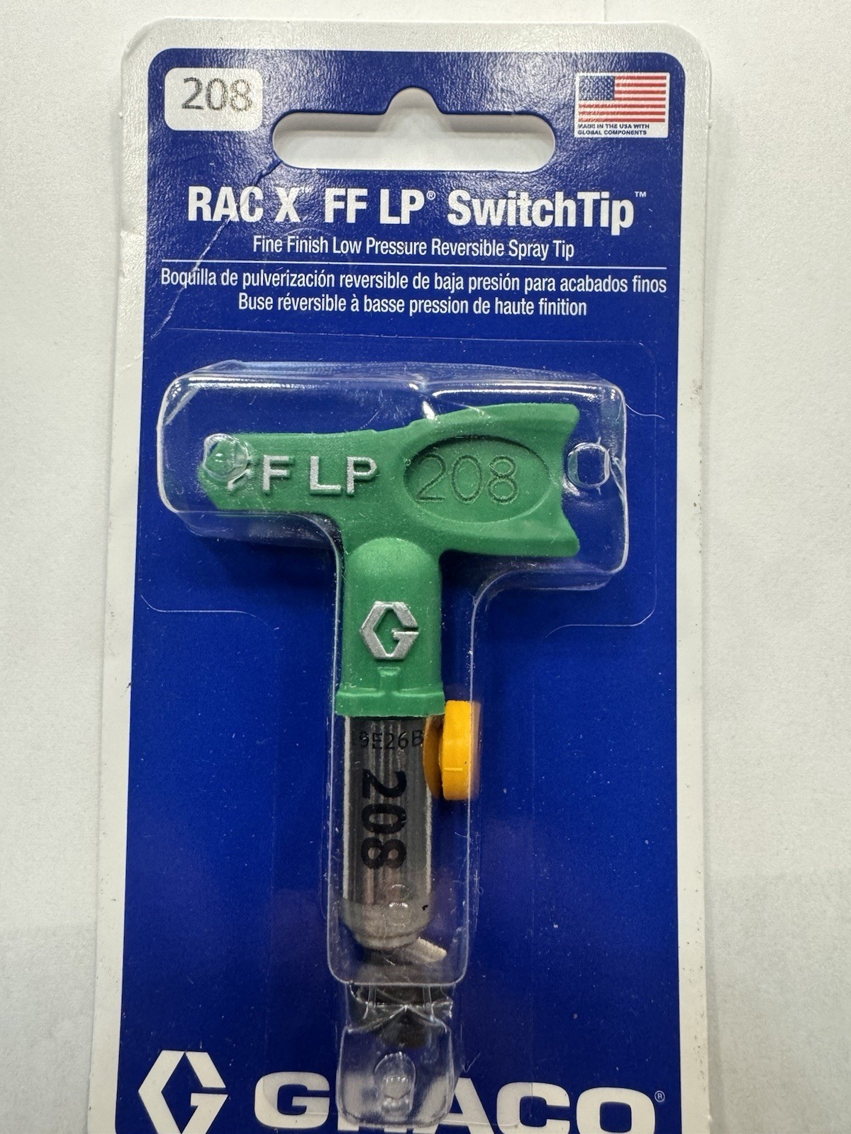 FFLP 208 Green Tip FINE FINISH GRACO RAC X FFLP 208 Green Tip FINE FINISH GRACO RAC X