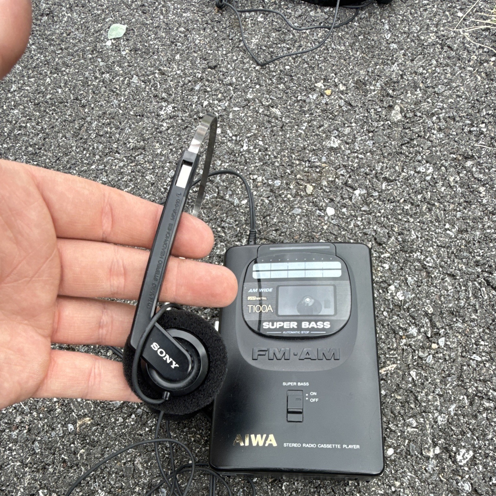 Aiwa HS-P05 Vintage Stereo Cassette Player From Japan 1980s Walkman Style Aiwa HS-P05 Vintage Stereo Cassette Player From Japan 1980s Walkman Style