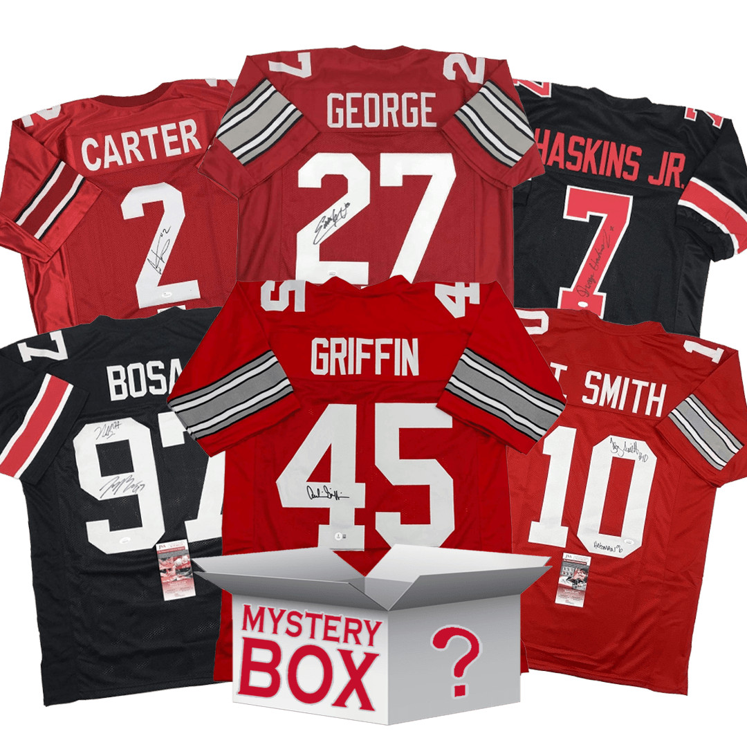 Autographed/Signed Ohio State University College Jersey Mystery Box COA Autographed/Signed Ohio State University College Jersey Mystery Box COA