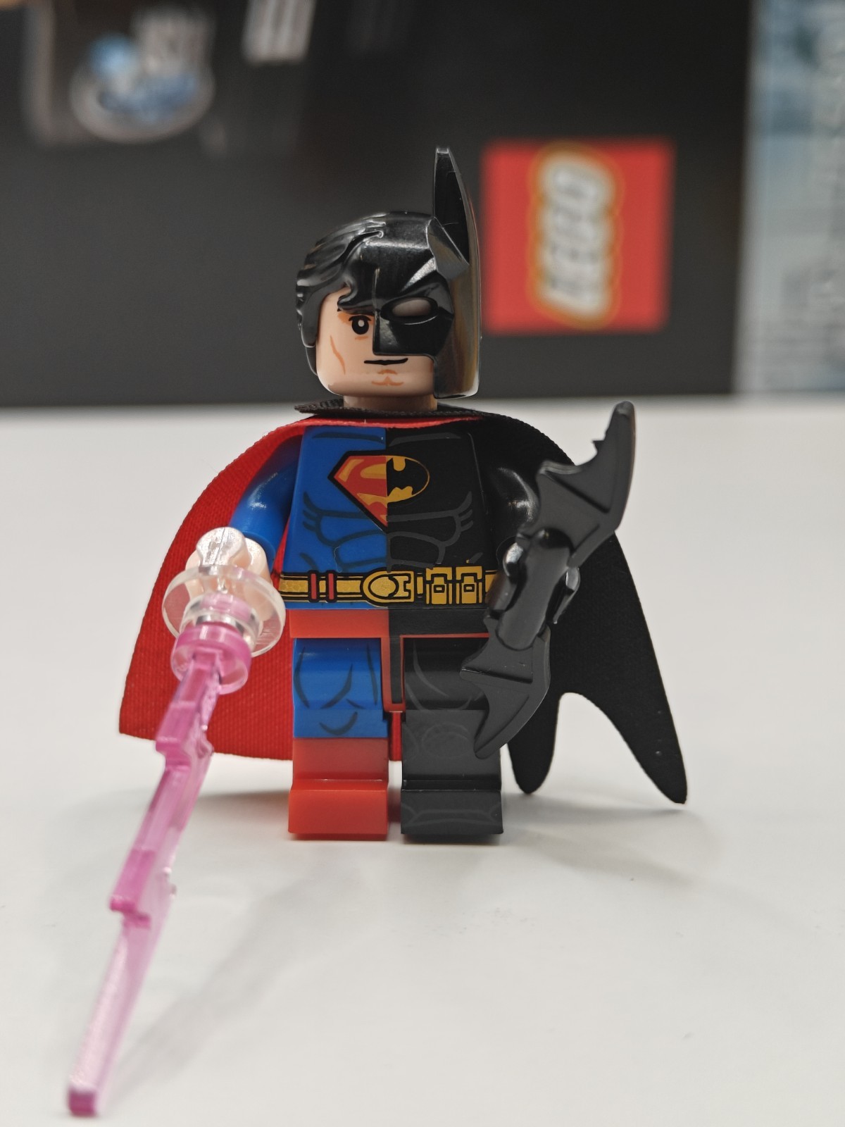 Rare DC Comics Composite Superman Custom Lego Minifigure Joseph Meach Batman