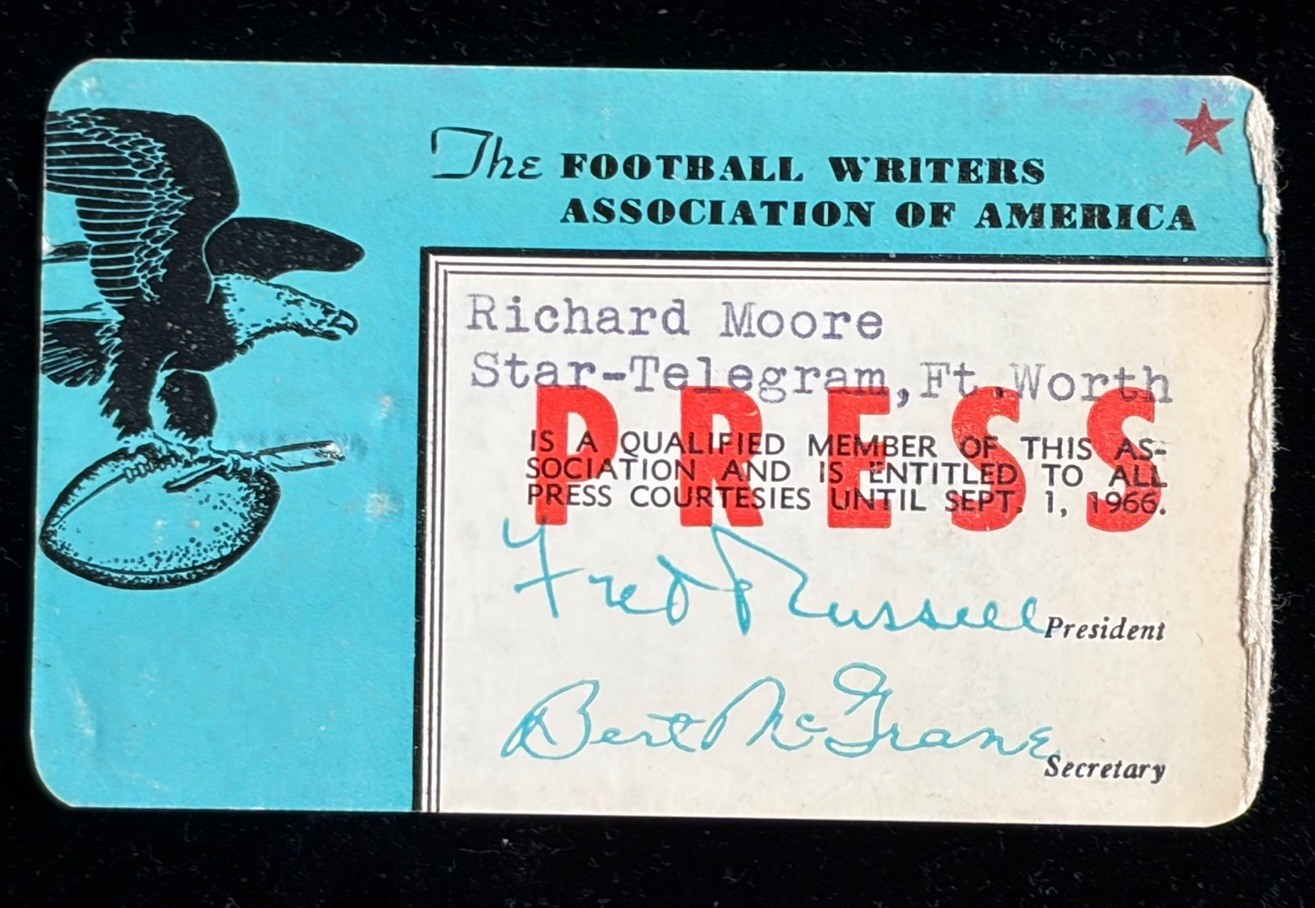 1965-66 Joe Namath Debut Pass Ticket 1St:TD/Win FWAA New York Jets AFL/NFL🏈