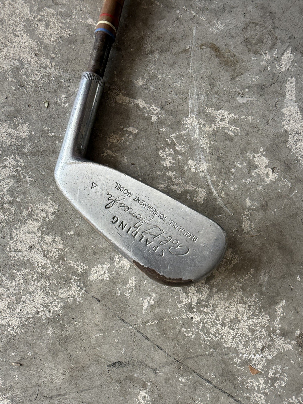 Spalding Robert T Jones Jr Tournament 4 Iron RH Coated Steel Shaft antique