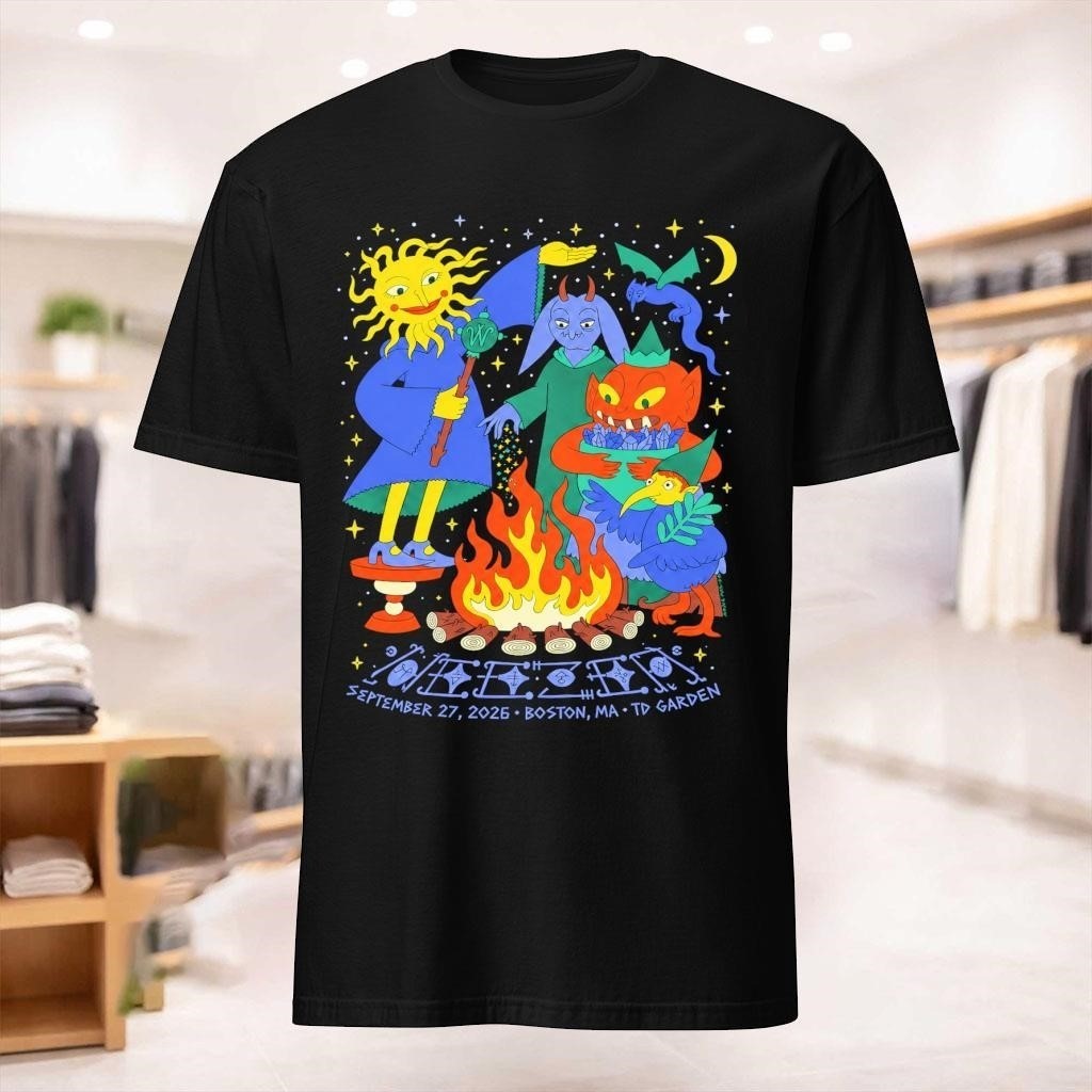 Weezer Tour Shirt Boston MA TD Garden September 27 2026 Concert Merch T-Shirt