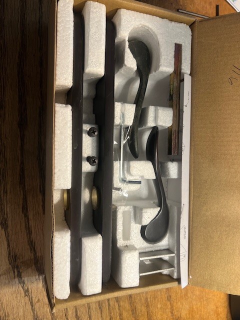 Marvin Inactive Door Handle Oil Rubbed Bronze  Handset for Passive Doors