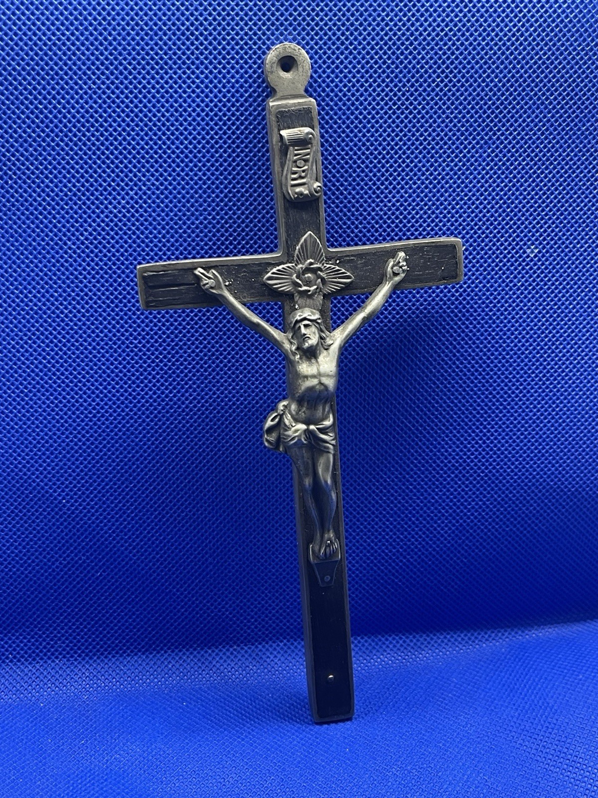 Vintage WWII Era Pectoral Crucifix Crossbones 5 inches Missing Skull Vintage WWII Era Pectoral Crucifix Crossbones 5 inches Missing Skull