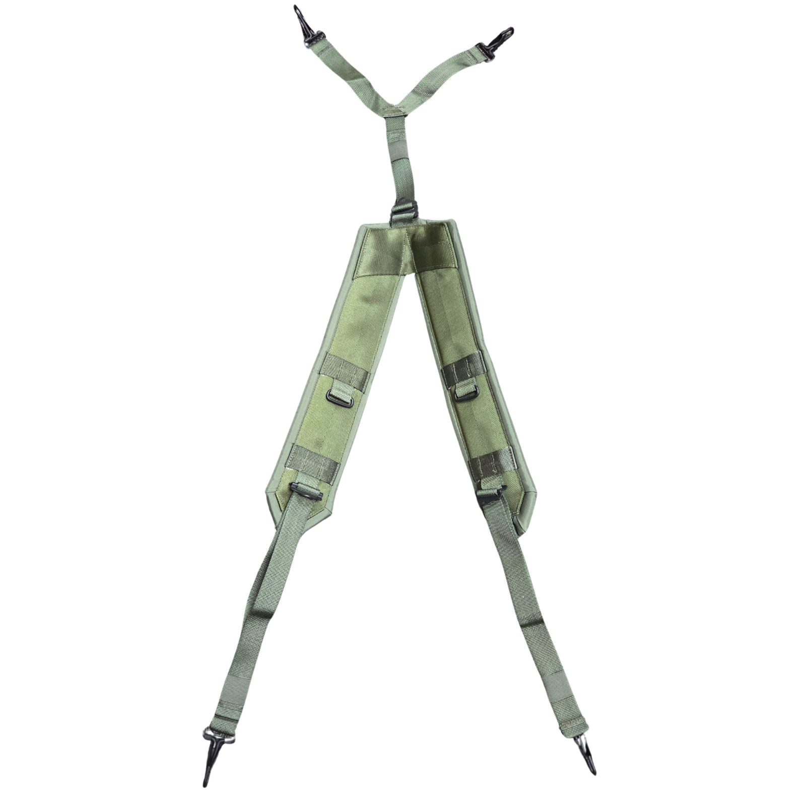 New Unissued US Military LC-2 ALICE Individual Equipment Y Suspenders OD Green New Unissued US Military LC-2 ALICE Individual Equipment Y Suspenders OD Green