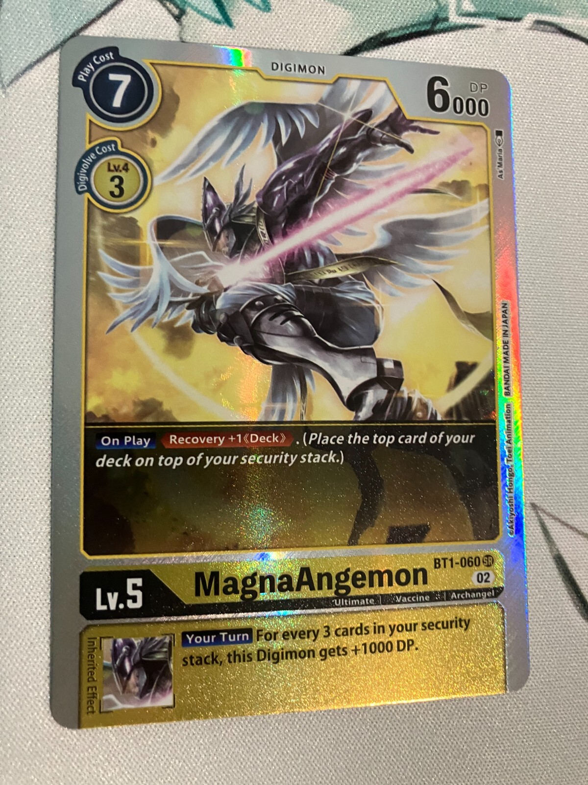 MagnaAngemon BT1-060 SR Foil Digimon CCG | Resurgence Booster NM MagnaAngemon BT1-060 SR Foil Digimon CCG | Resurgence Booster NM