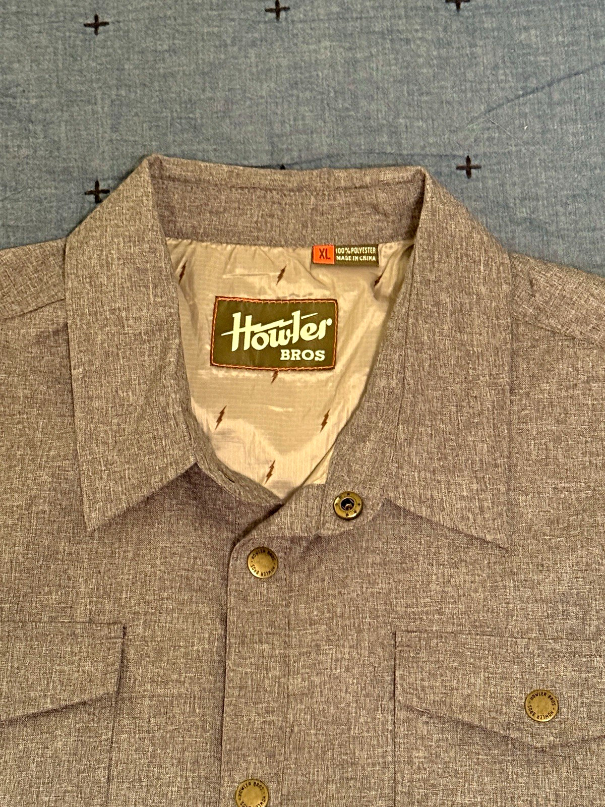 Howler Bros Gray Jacket XL Howler Bros Gray Jacket XL