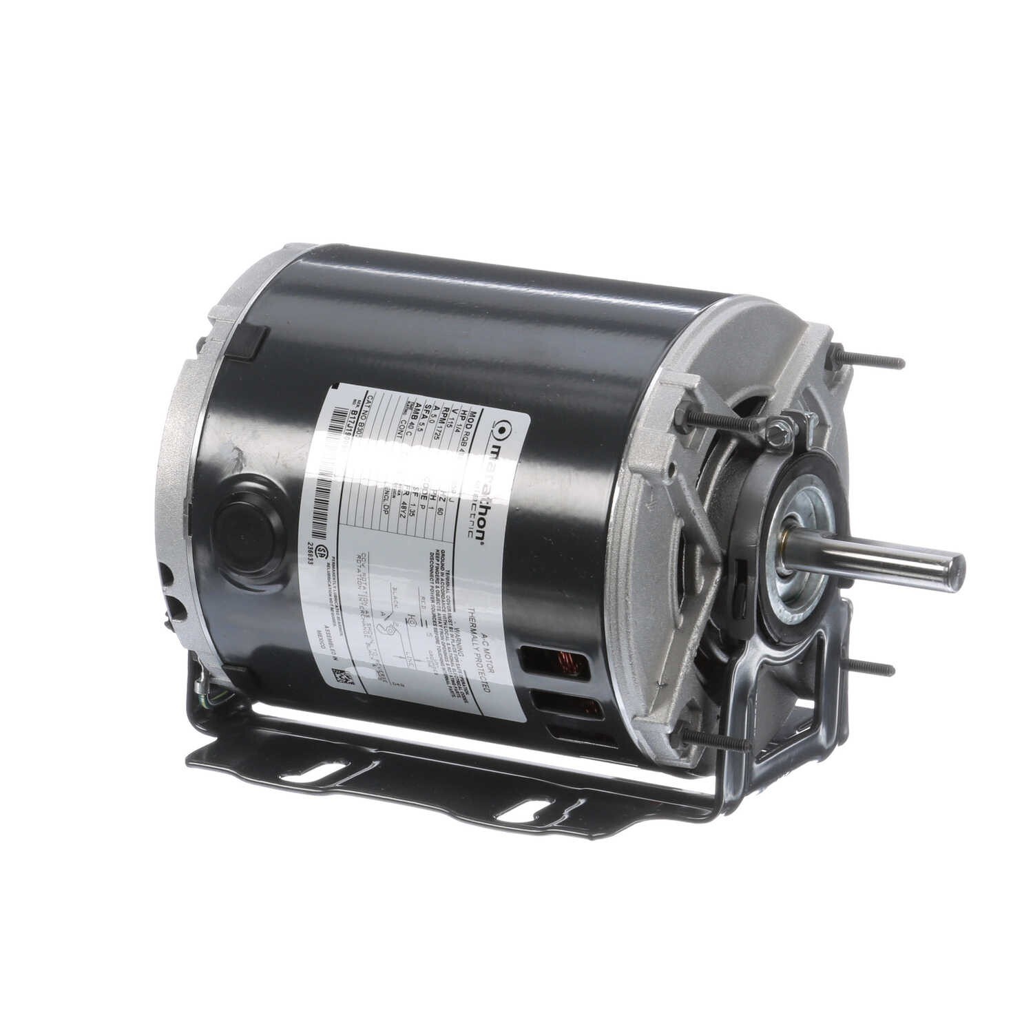 Marathon B303 Electric Motor 1/4 HP 1725 Rpm 1PH 115 Volt 48Y Frame 048S17D2055