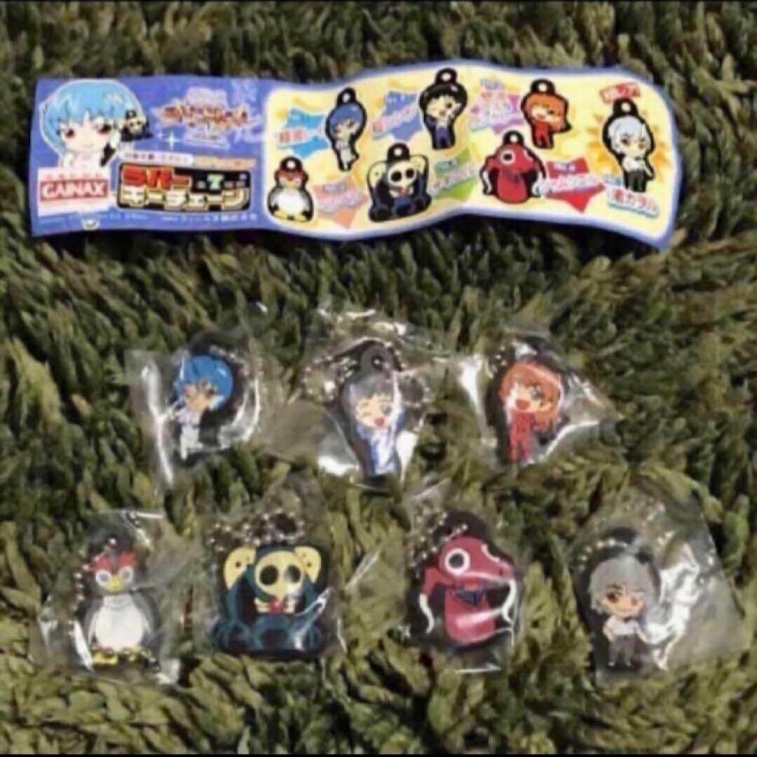 EVANGELION 7Piece Rubber Charm Set: Rei, Shinji, Asuka, Kaworu, Straps,