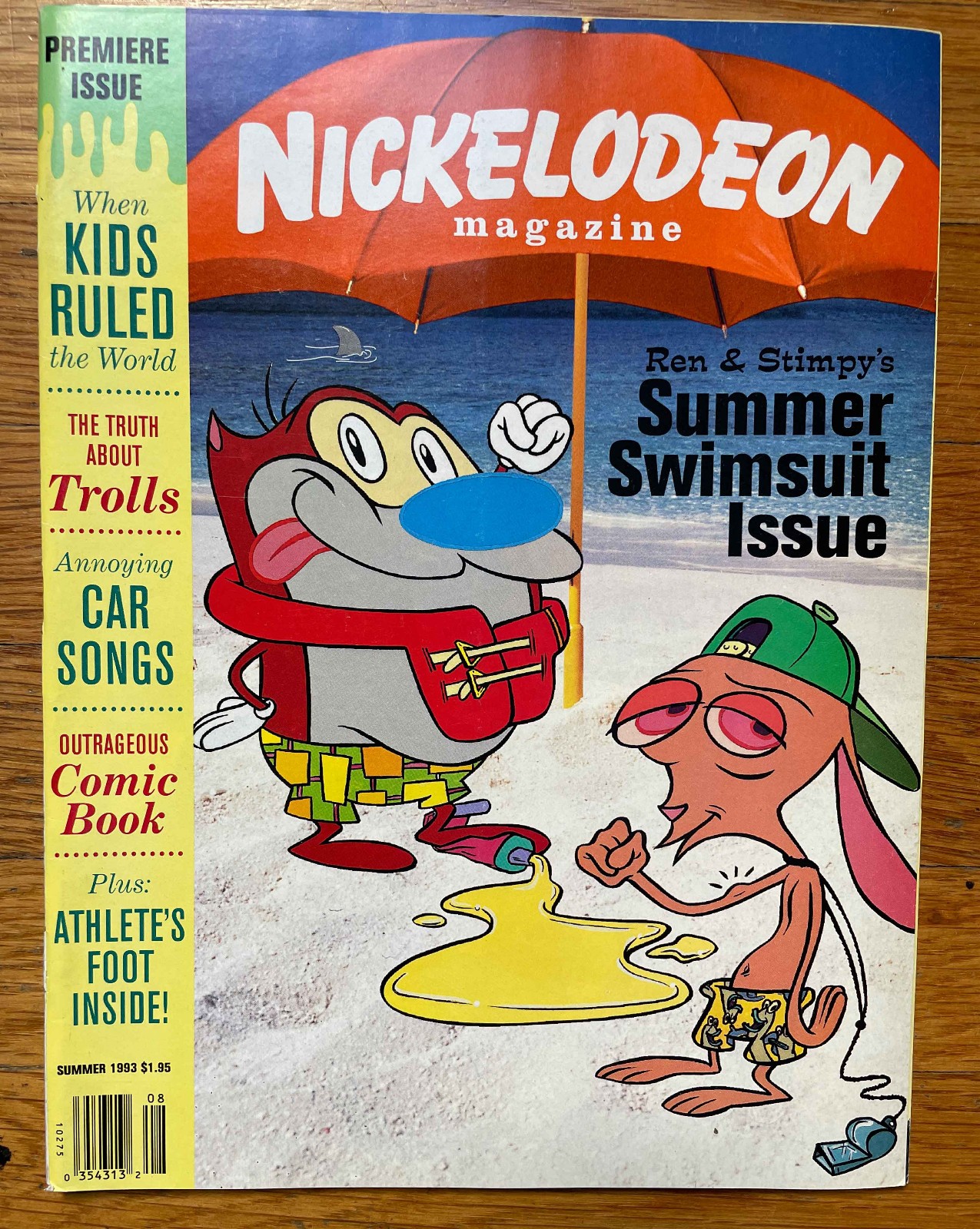 Vintage Nickelodeon Magazine Summer 1993 Premiere Issue Ren & Stimpy Trollman Vintage Nickelodeon Magazine Summer 1993 Premiere Issue Ren & Stimpy Trollman