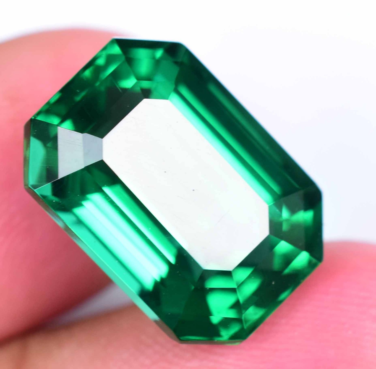 Natural Green Emerald 10.95 Ct Emerald Cut AGL Certified Stunning Loose Gemstone