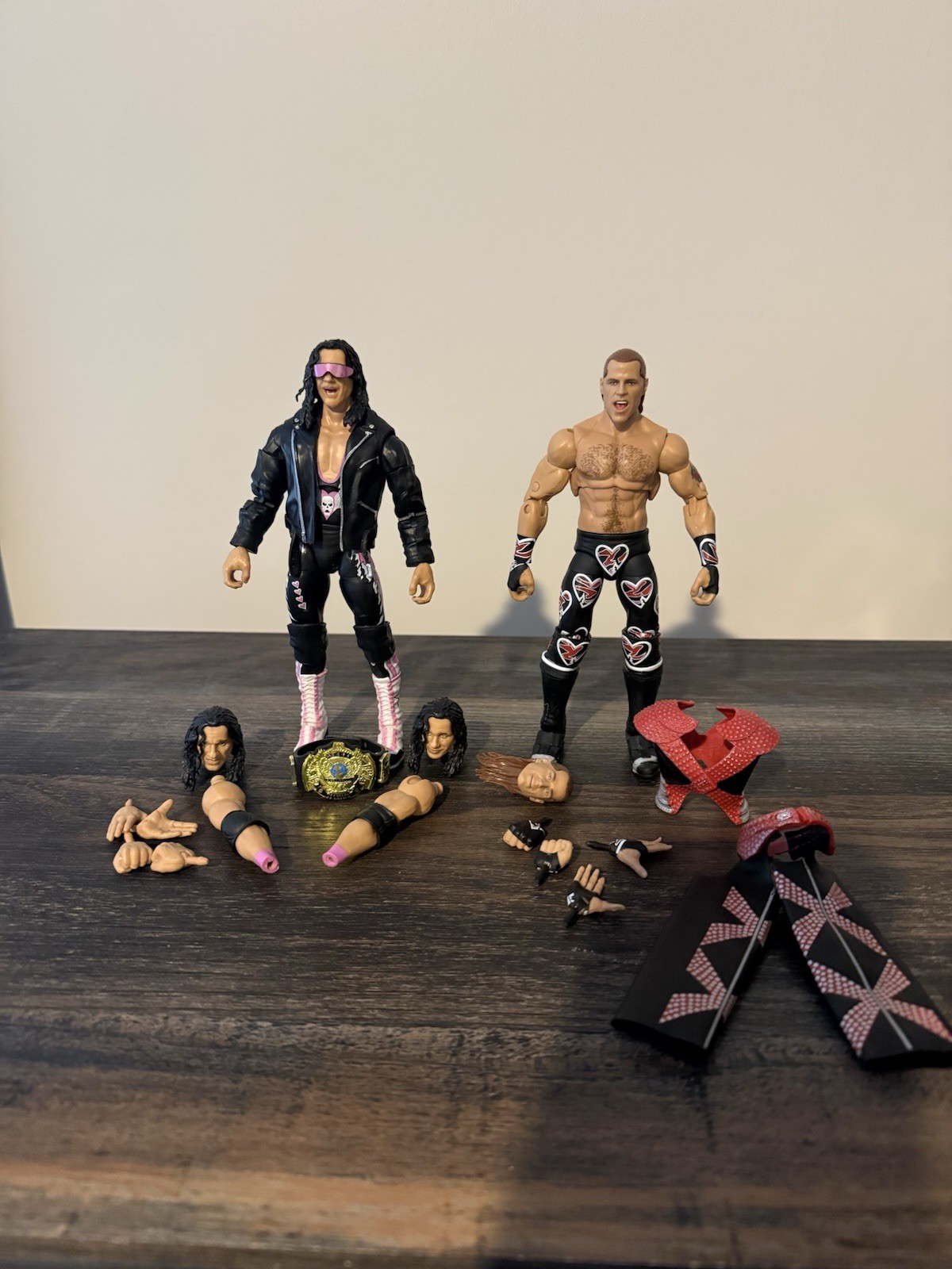 WWE Mattel Ultimate Edition Bret Hart & Shawn Michaels Action Figure Lot MNW WWF WWE Mattel Ultimate Edition Bret Hart & Shawn Michaels Action Figure Lot MNW WWF