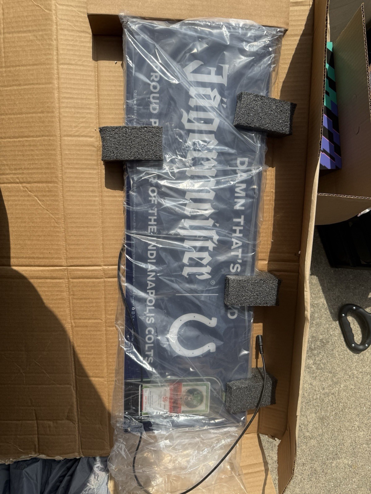 with video Neon Light Bar Sign - Jagermeister Indianapolis Colts