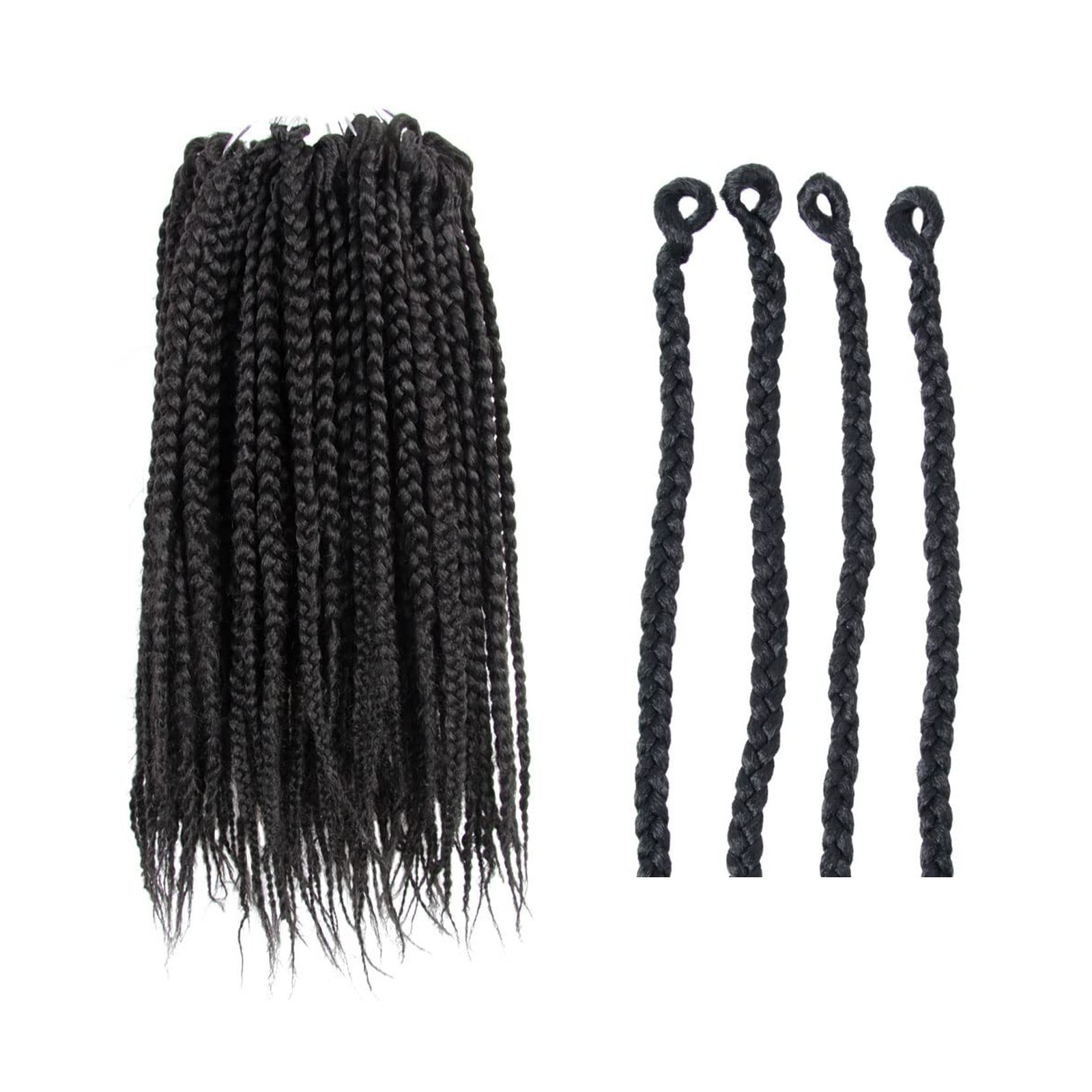 BOHOBABE Box Braids Crochet Hair 10 Inch 8 Packs Prelooped, Short C... Fast Ship BOHOBABE Box Braids Crochet Hair 10 Inch 8 Packs Prelooped, Short C... Fast Ship